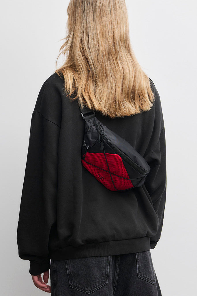 ARKK Accessories ARKK Nylon Bumbag | Black Red Bumbag